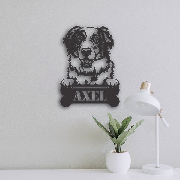 Australian Shepherd Metal Art