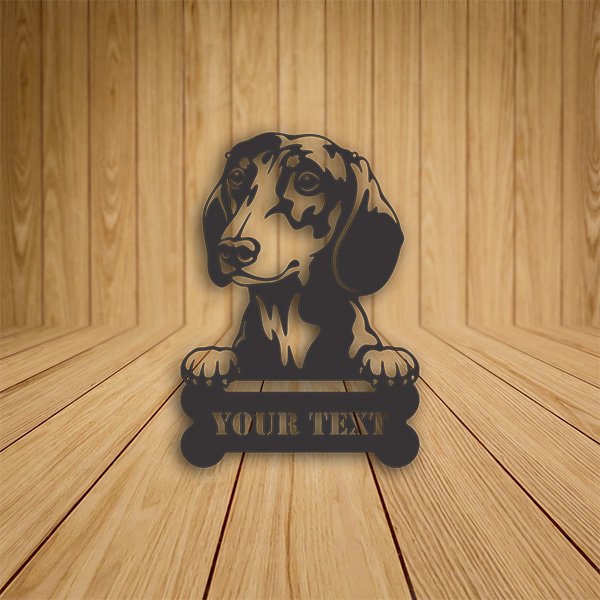 Dachshund Metal Art