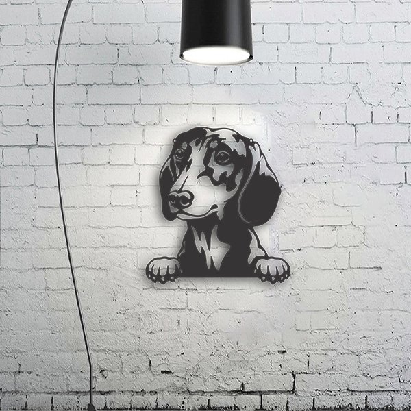 Dachshund Metal Art