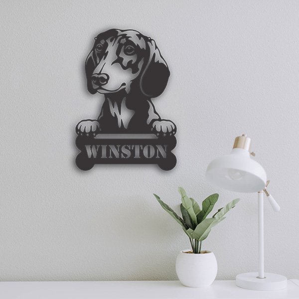 Dachshund Metal Art