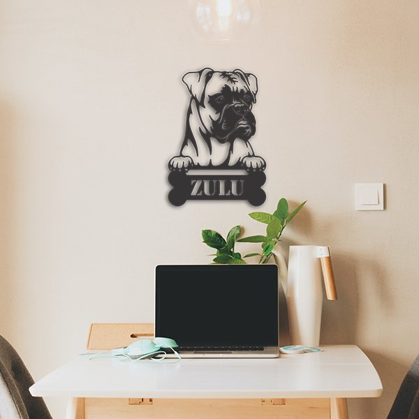Boxer Metal Wall Art