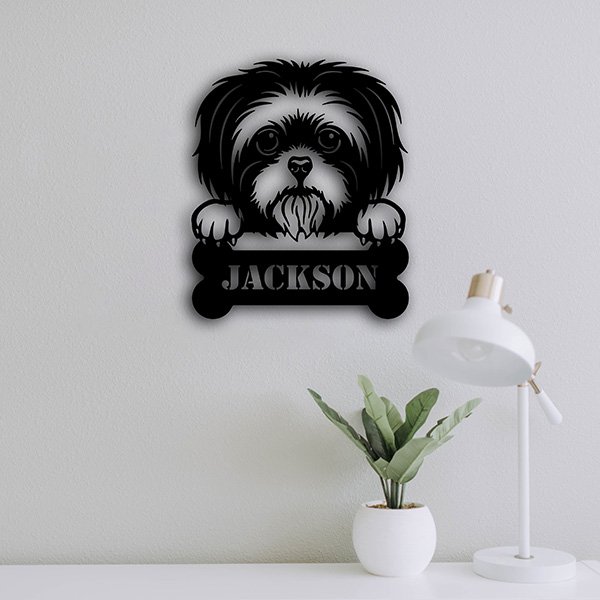 Shih Tzu Metal Art