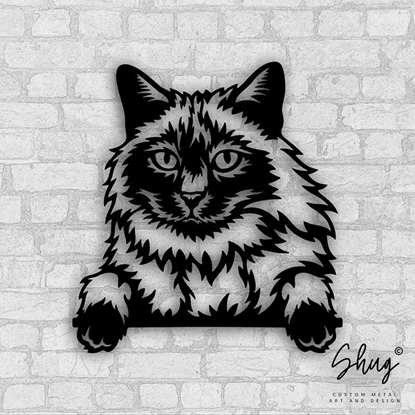 Balinese Cat metal art