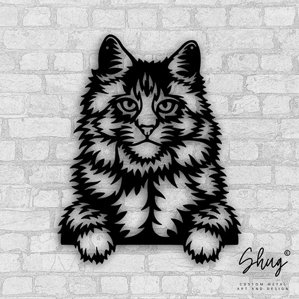 Maine Coon Metal Art