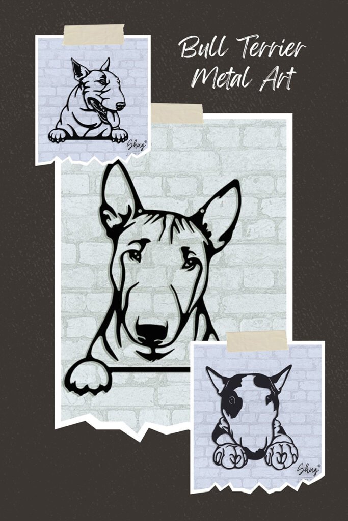 Bull Terrier Metal Art