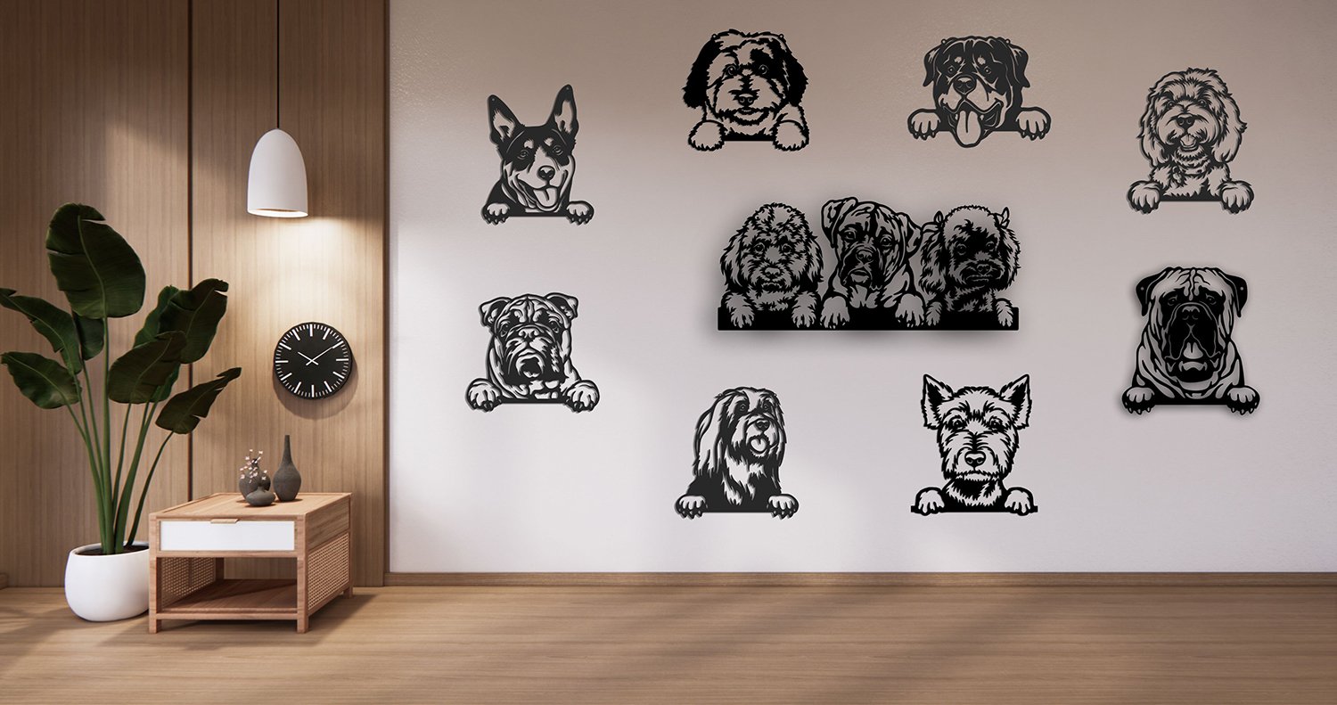 Dog Metal Art Design