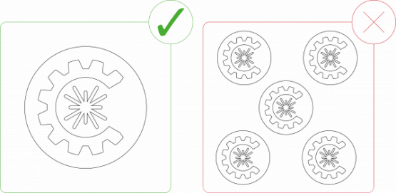 Files should not contain multiples of one part