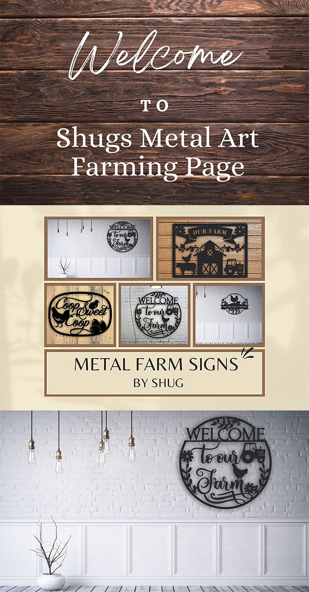 Farming Metal Art Banner