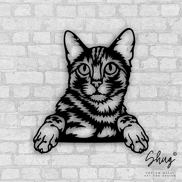 Bengal Cat metal art