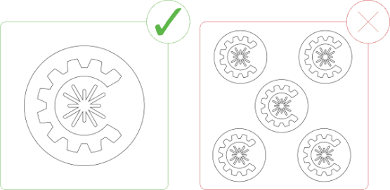 Files should not contain multiples of one part